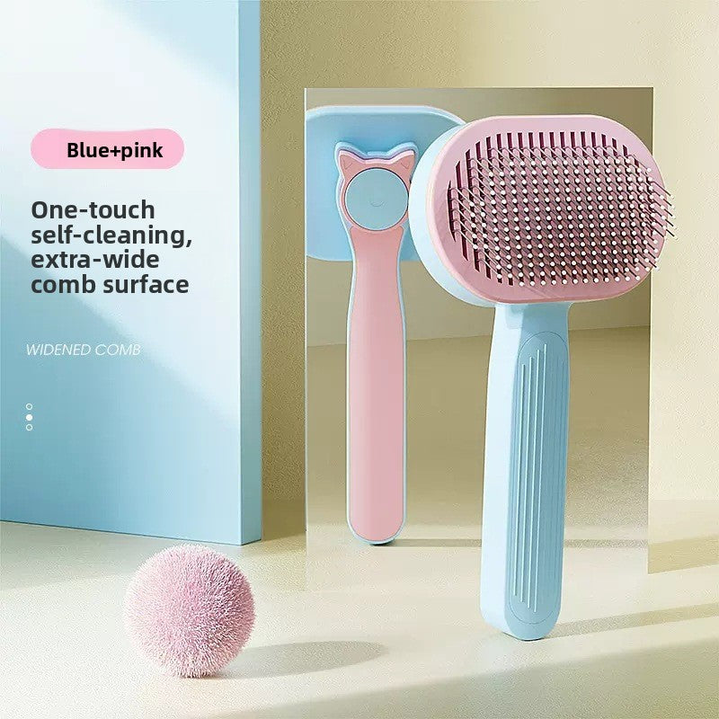 Self-Cleaning Pet Comb for Cats and Dogs