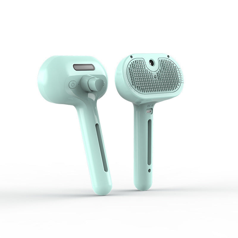 Electric Pet Grooming Spray Brush with Steam Function