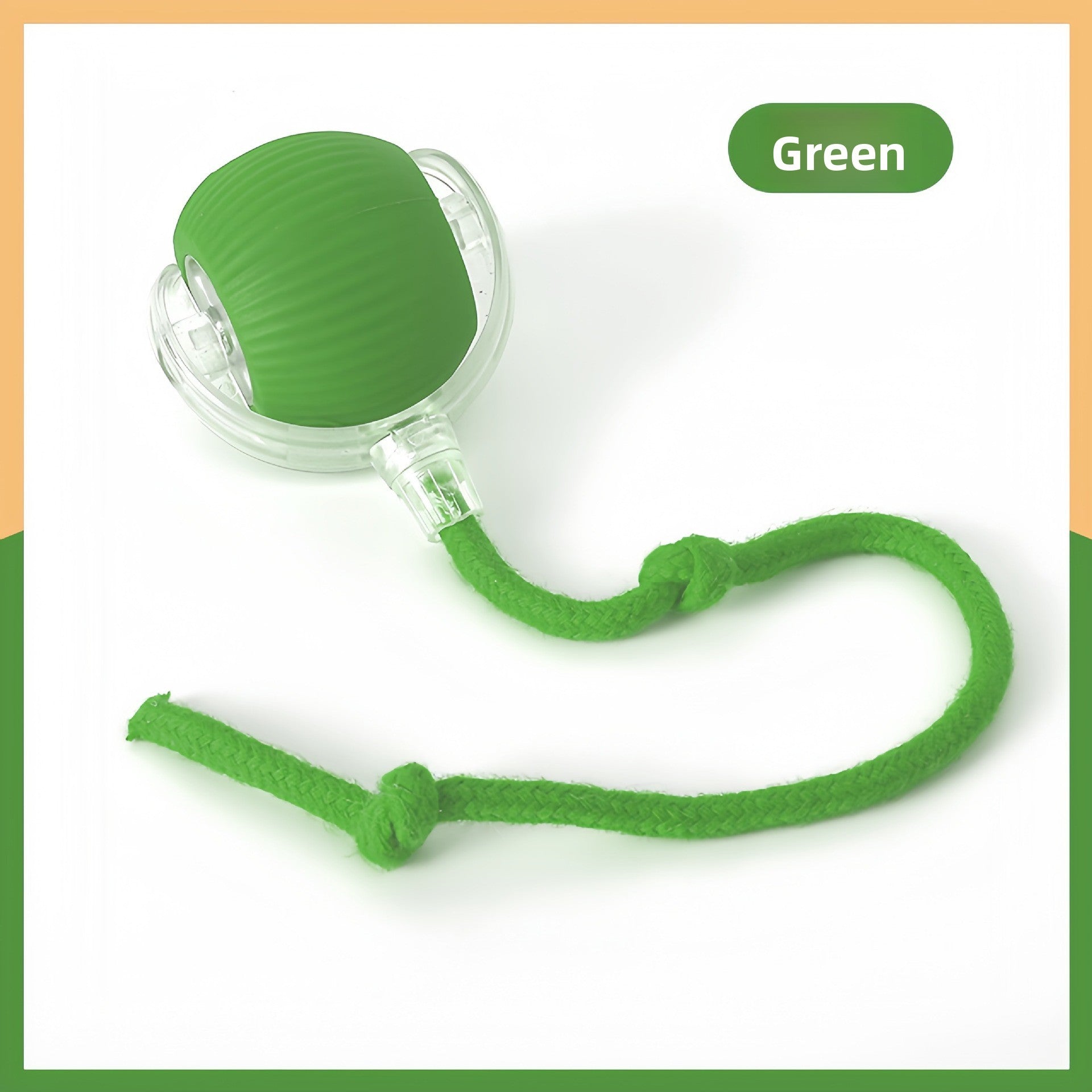 Interactive Silicone Pet Toy Ball with Rope