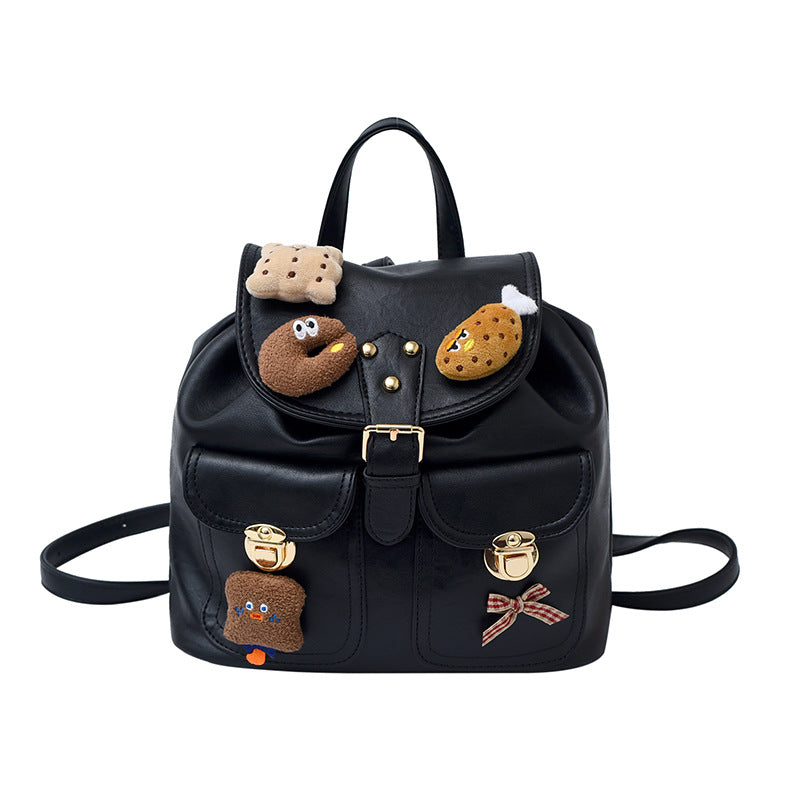 Backpack for Boys and Girls, Cute Plush Toy Pendant, Children's School Bag