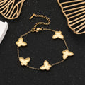 Reversible Butterfly Titanium Steel Jewelry Set