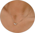 Gold Cross Chain Zircon Pendant Necklace