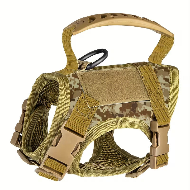 Adjustable Tactical Pet Harness with Leash