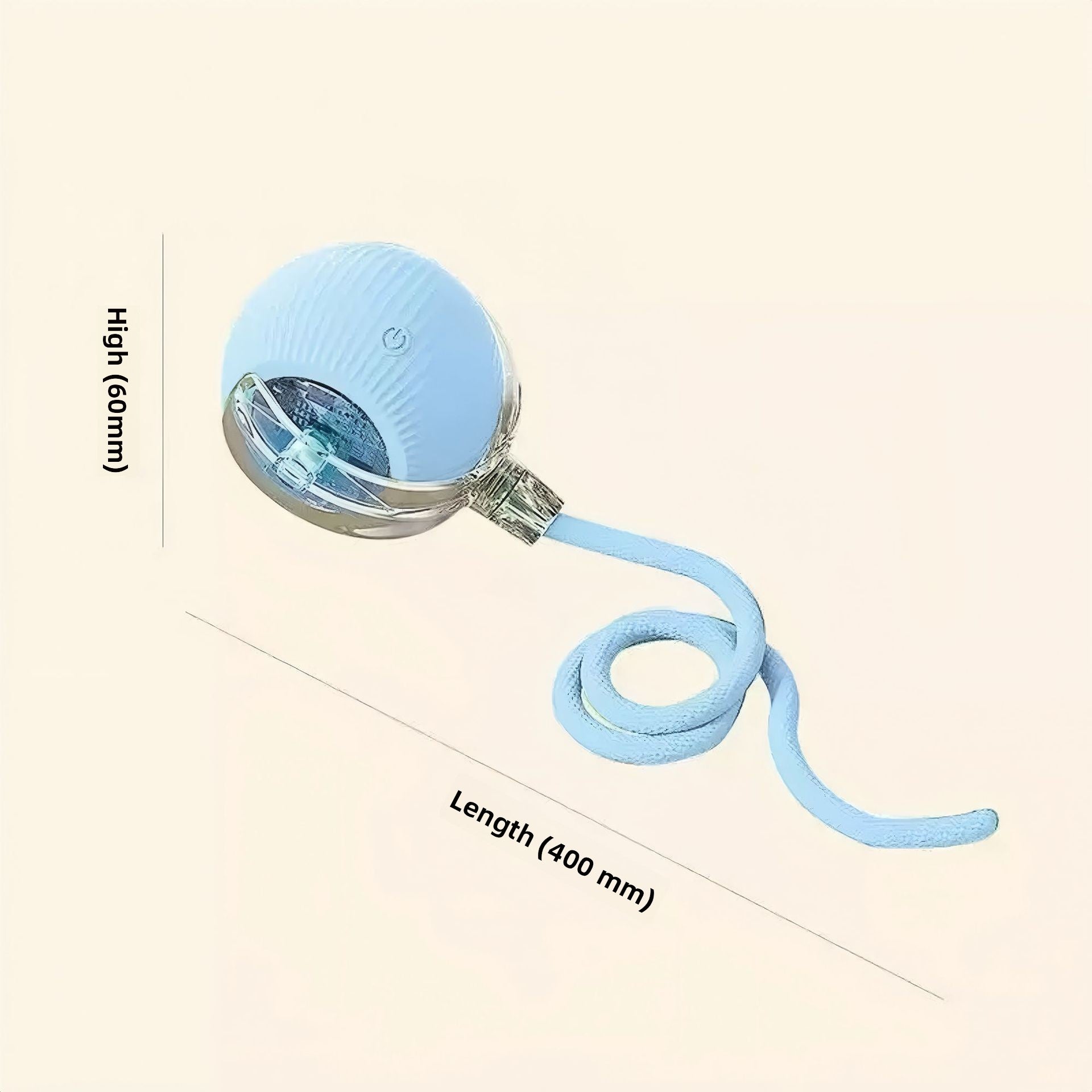 Interactive Silicone Pet Toy Ball with Rope