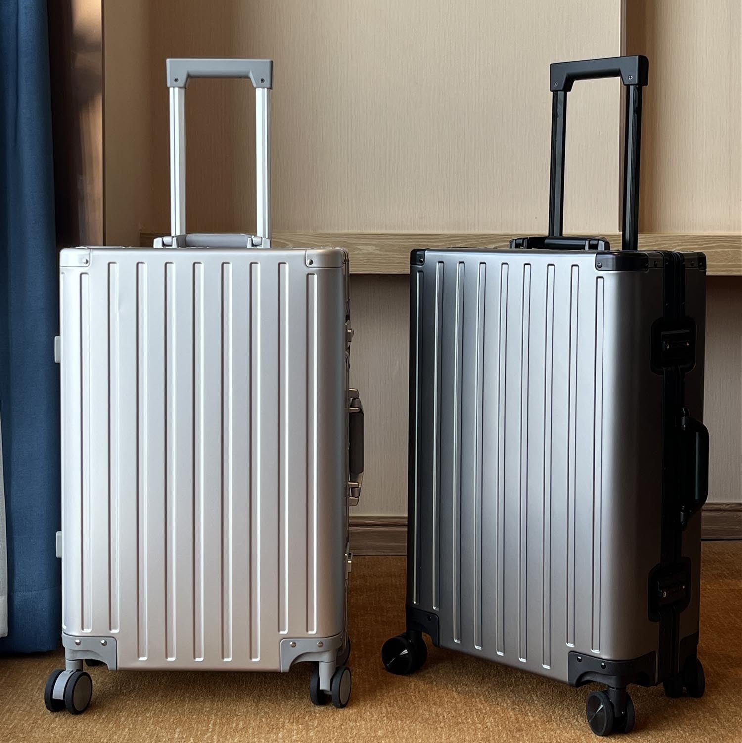 Aluminum Magnesium Alloy Travel Suitcase with TSA Lock