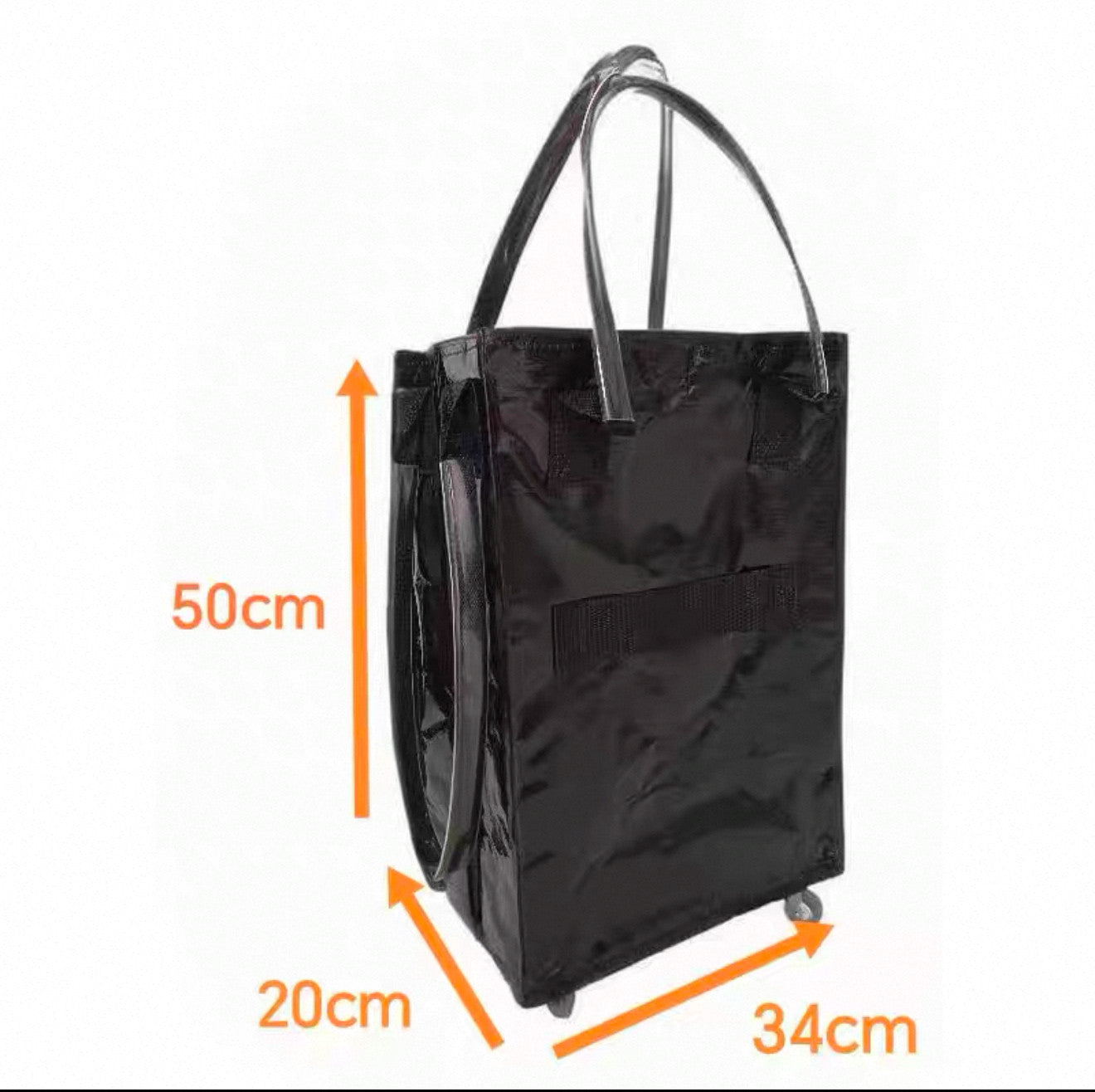 Foldable Wheeled Trolley Bag with Waterproof Pockets