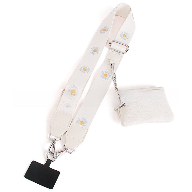 Mobile phone wide shoulder strap crossbody shoulder strap