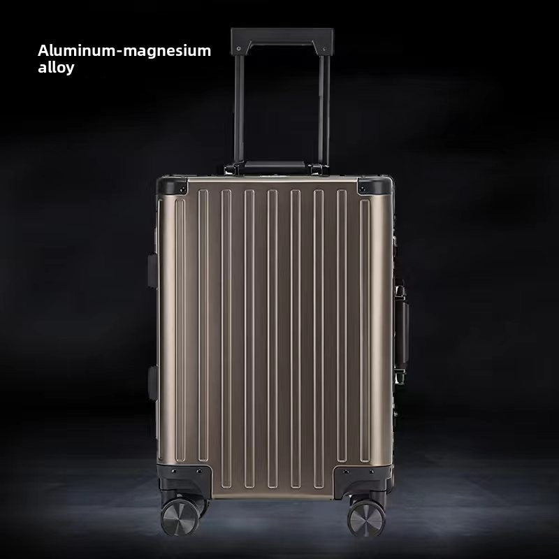 Aluminum Magnesium Alloy Travel Suitcase with TSA Lock