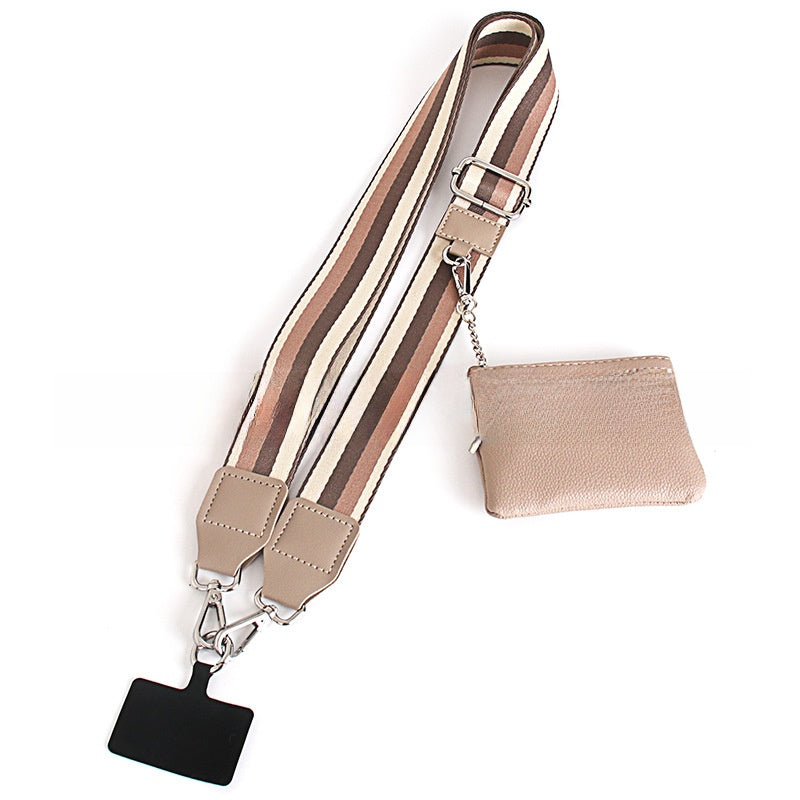 Mobile phone wide shoulder strap crossbody shoulder strap