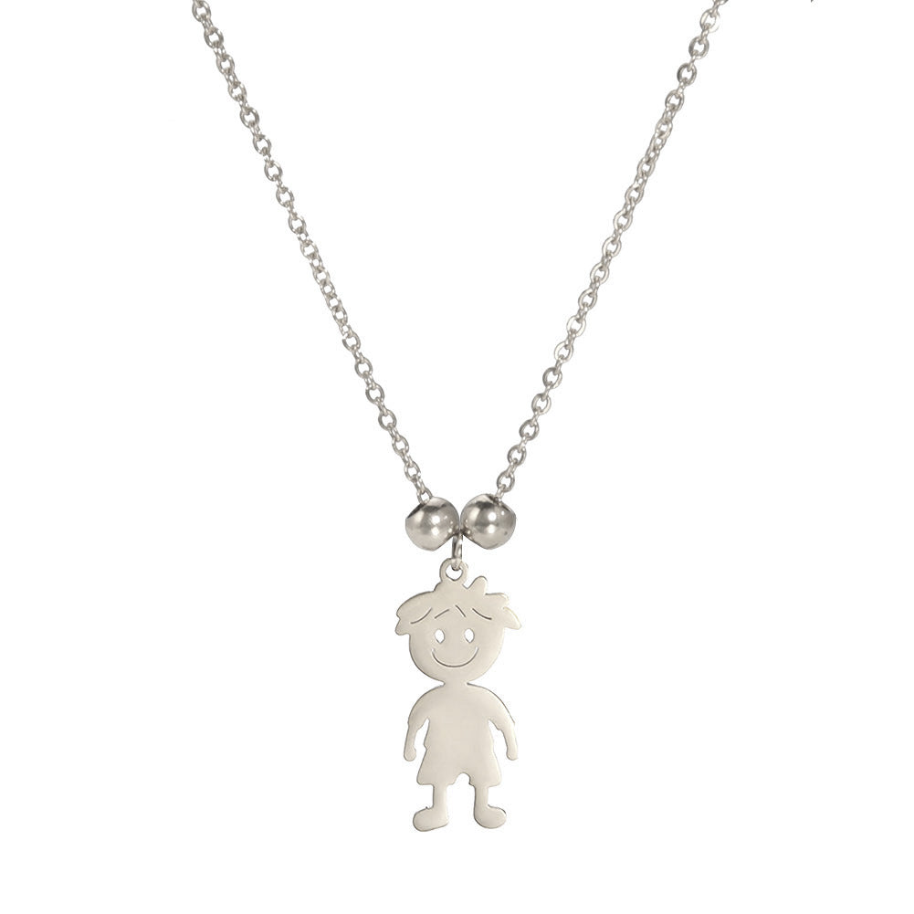 Boy and girl pendant