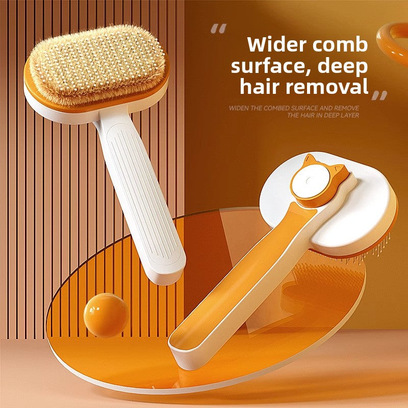 Self-Cleaning Pet Comb for Cats and Dogs