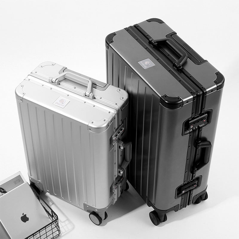 Aluminum Magnesium Alloy Travel Suitcase with TSA Lock
