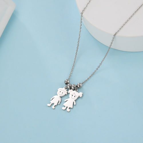 Boy and girl pendant