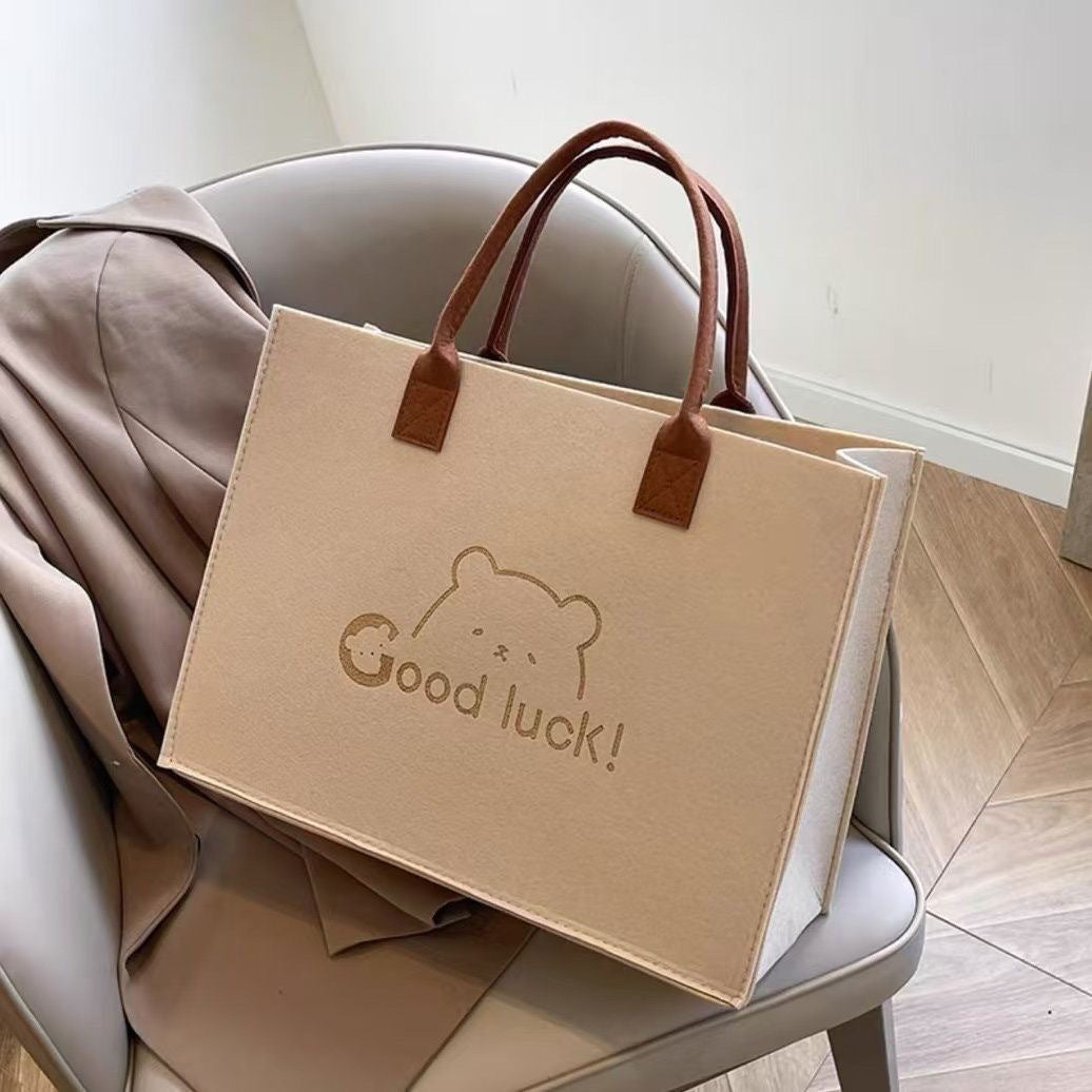 Felt Tote Bag with Logo Printing
