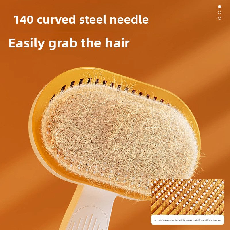 Self-Cleaning Pet Comb for Cats and Dogs