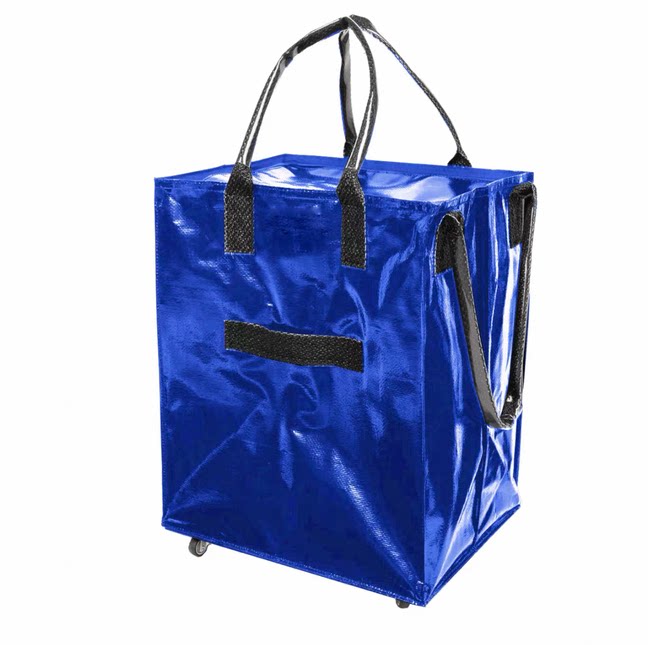Foldable Wheeled Trolley Bag with Waterproof Pockets