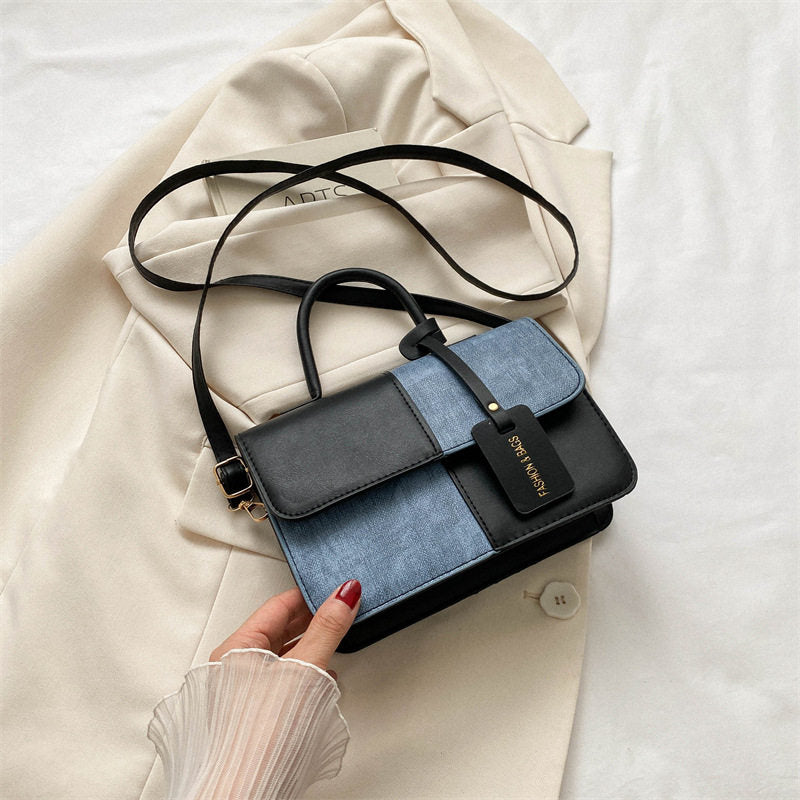 Fashionable patchwork handbag