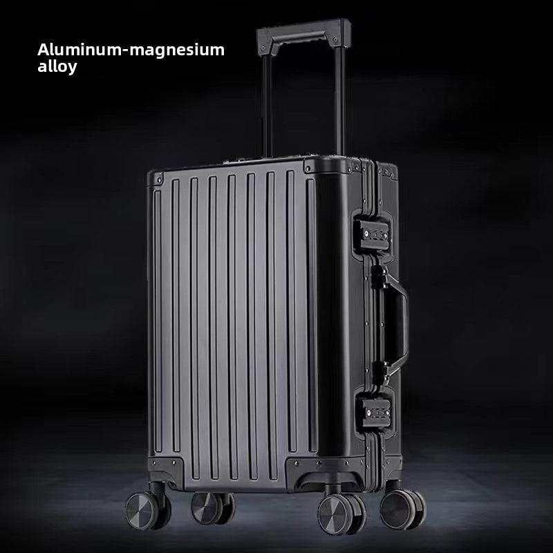 Aluminum Magnesium Alloy Travel Suitcase with TSA Lock