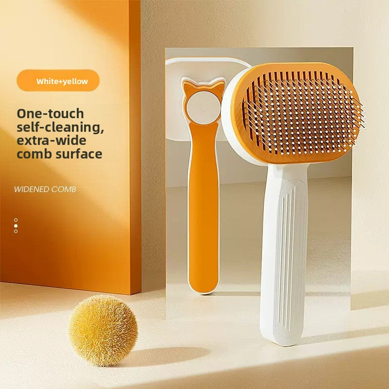 Self-Cleaning Pet Comb for Cats and Dogs