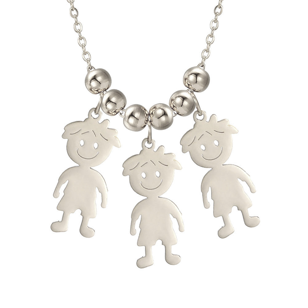 Boy and girl pendant