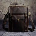 Genuine Leather Retro Laptop Backpack