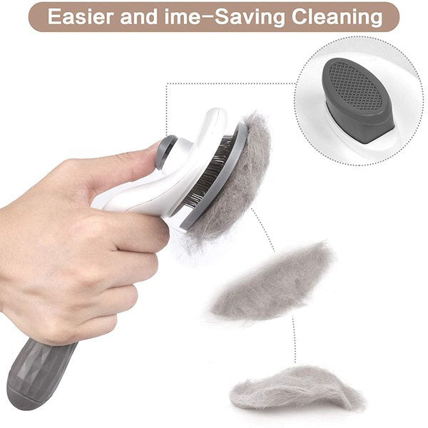 Self-Cleaning Pet Grooming Brush
