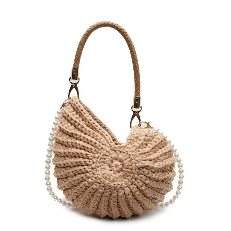 Hand-Woven Conch Shell Crossbody Bag