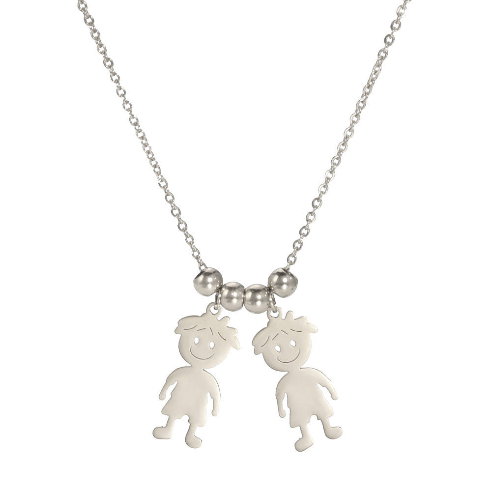 Boy and girl pendant