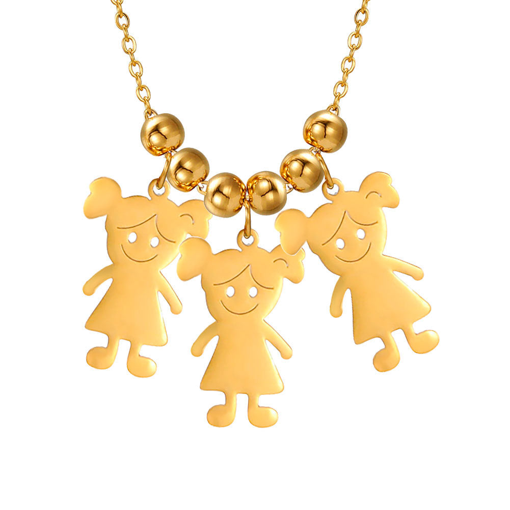 Boy and girl pendant