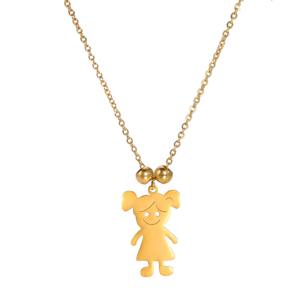 Boy and girl pendant