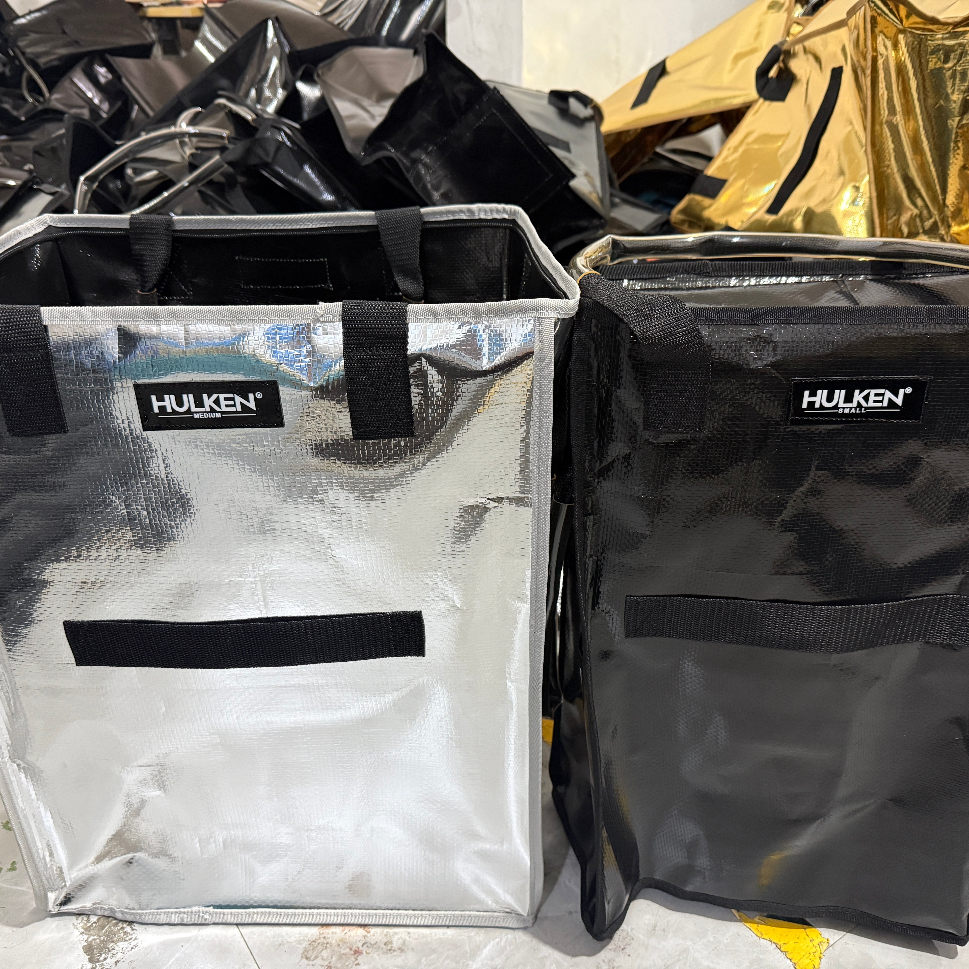 Foldable Wheeled Trolley Bag with Waterproof Pockets
