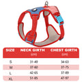 Adjustable Striped Dog Harness with Leash