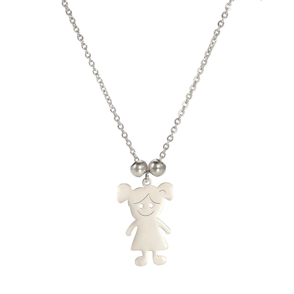 Boy and girl pendant