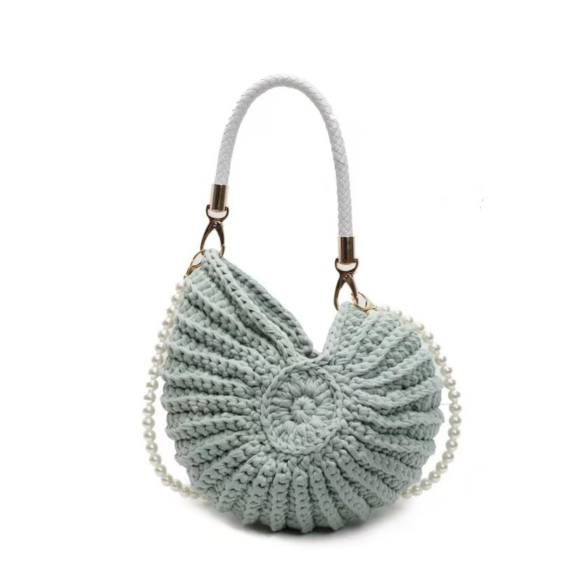 Hand-Woven Conch Shell Crossbody Bag