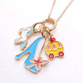 Childrens Princess Pendant Necklace with Chain
