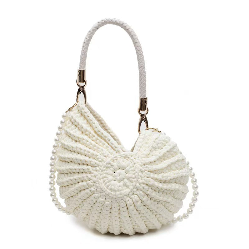 Hand-Woven Conch Shell Crossbody Bag