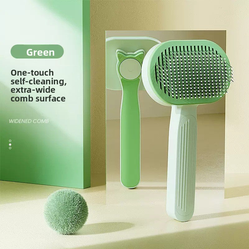 Self-Cleaning Pet Comb for Cats and Dogs