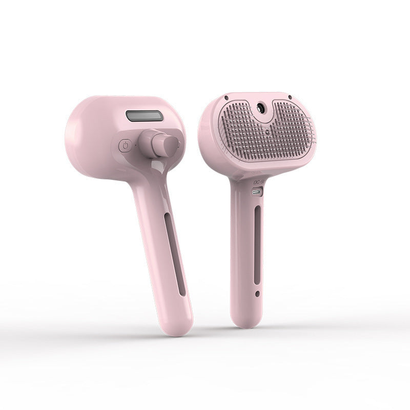Electric Pet Grooming Spray Brush with Steam Function