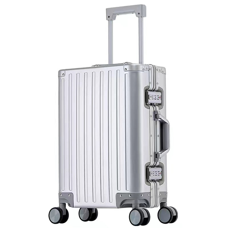 Aluminum Magnesium Alloy Travel Suitcase with TSA Lock